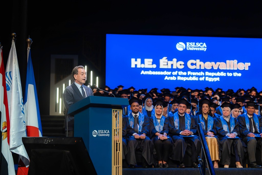 H.E. Eric Chevallier addressing the Government MBA class